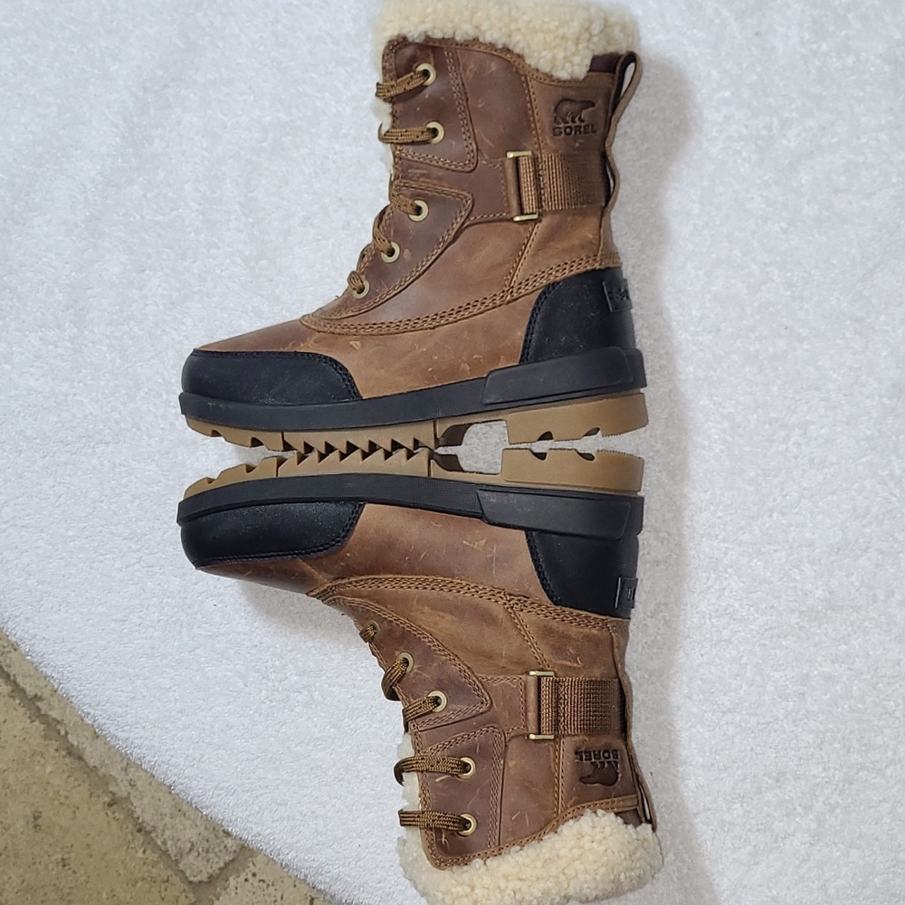 SOREL Tivoli IV Parc Waterproof Leather Snow Boots Size 5.5 Women's - Picture 8 of 13